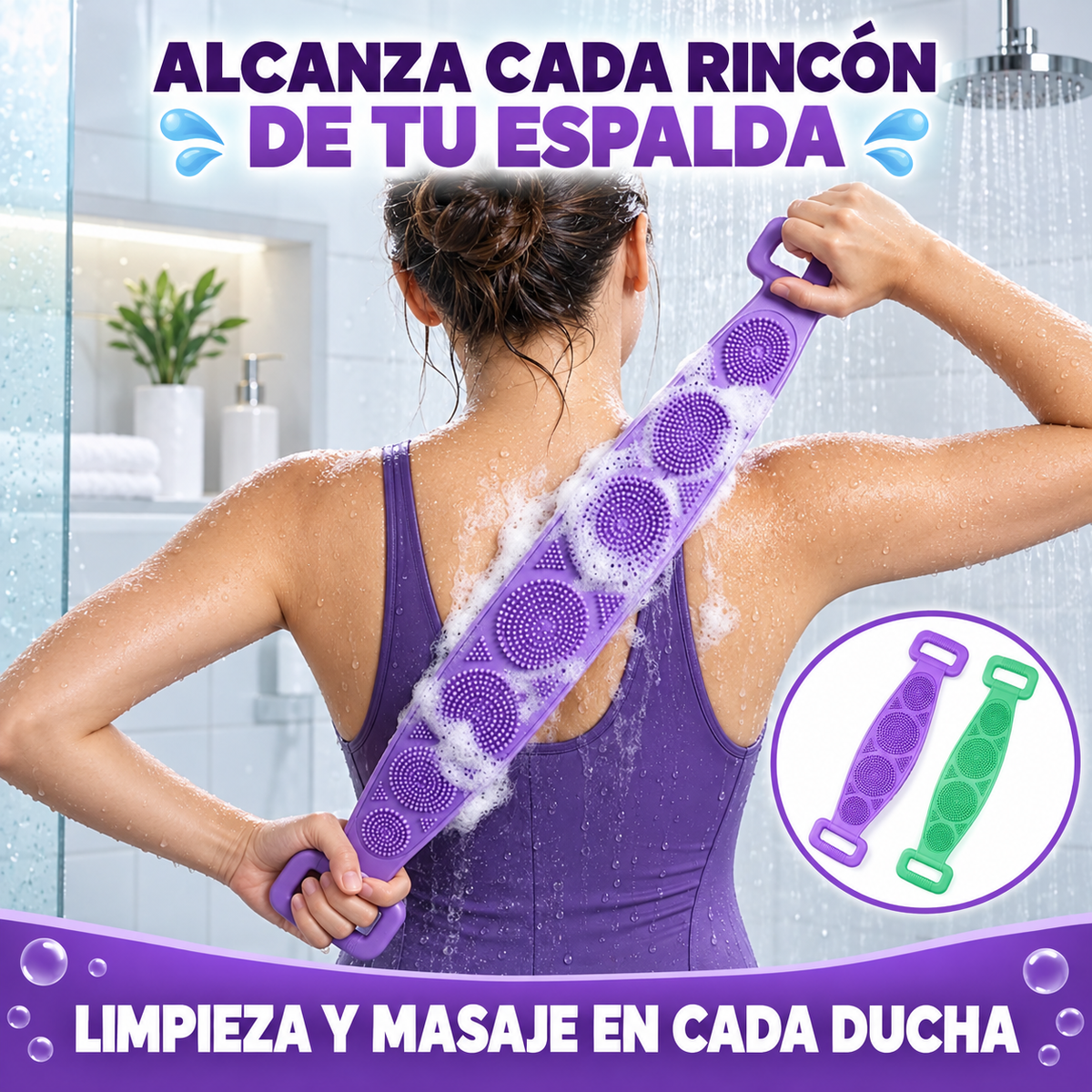 ¿No alcanzás tu espalda? Bañate chilero y sin tanta vuelta