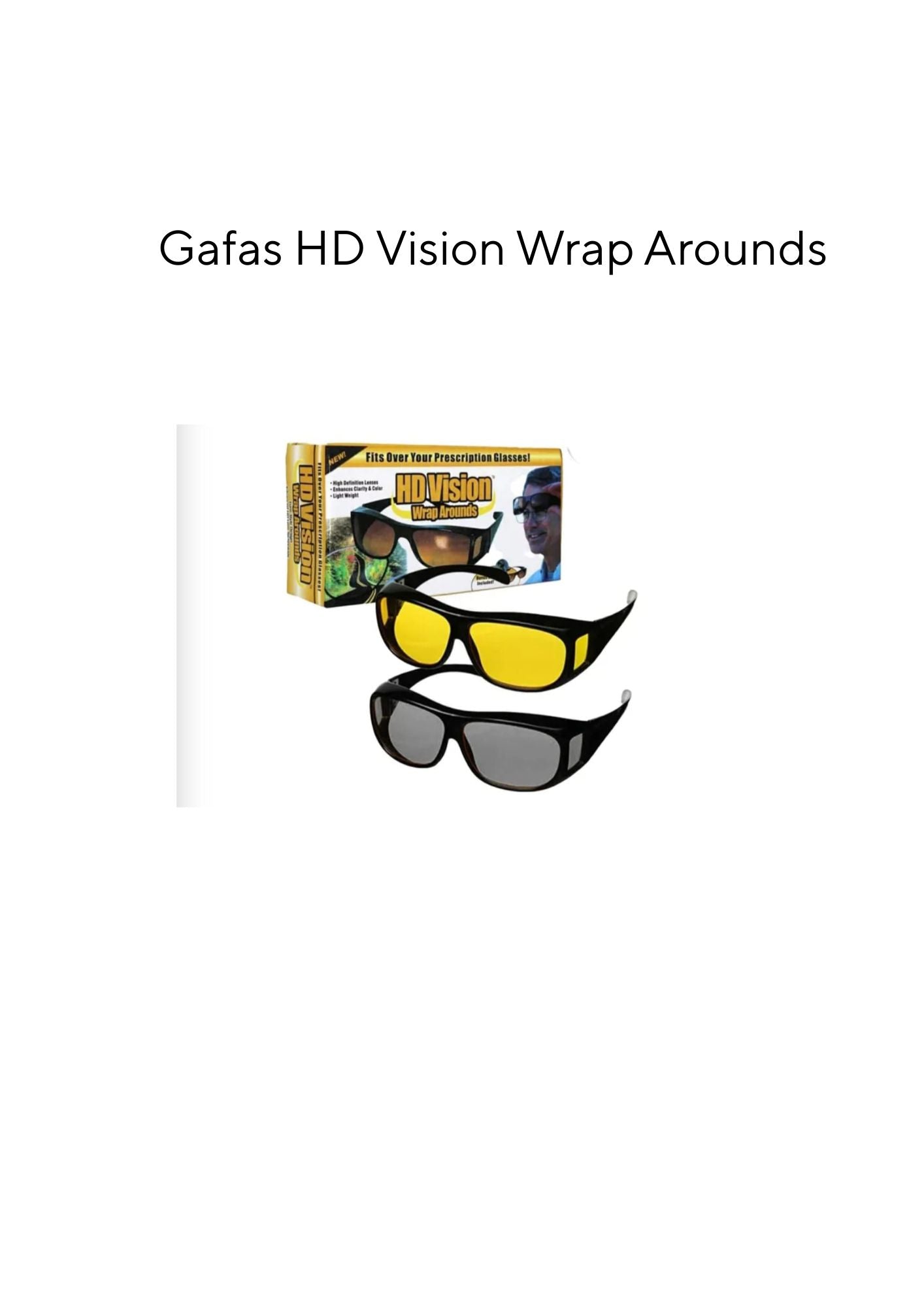 Gafas HD Vision Wrap Arounds G